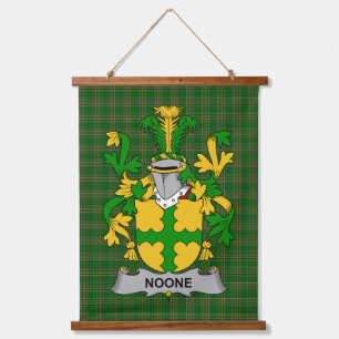 Irish Noone or O_Noone Coat of Arms Family Crest Hanging Tapestry