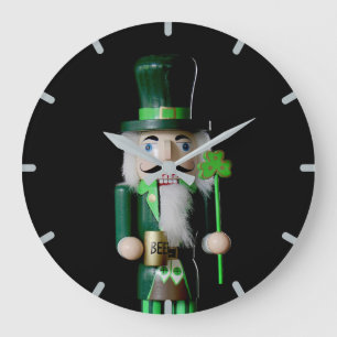 Irish Nutcracker Large Clock