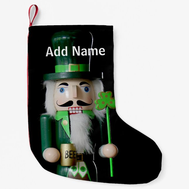 Irish Nutcracker Small Christmas Stocking (Front)