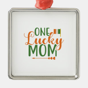 Irish One Lucky Mom Metal Tree Decoration