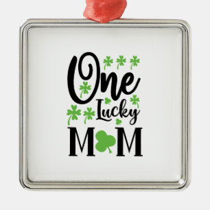 Irish One Lucky Mom Metal Tree Decoration