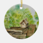Irish Ornament Christmas Birds Birdhouse