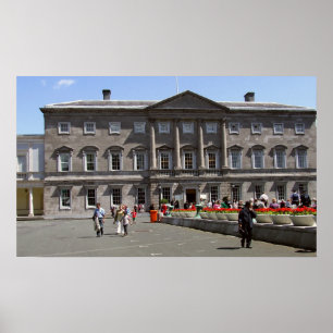 Irish Parliament building, Leinster House Dublin, Poster