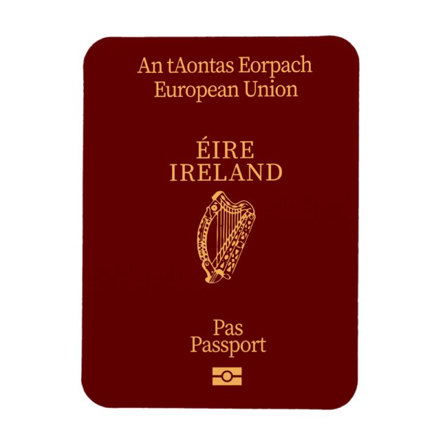 Irish passport magnet (Vertical)