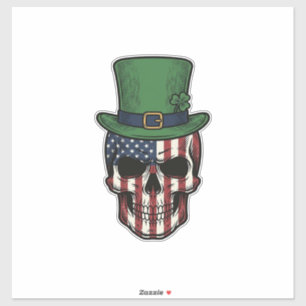 Irish Patriotic Skull Vintage Engraving Shirt Desi