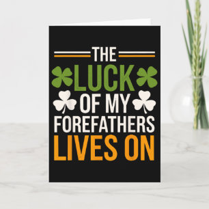 Irish Patty's Green St Paddy Funny Saint Patricks  Card
