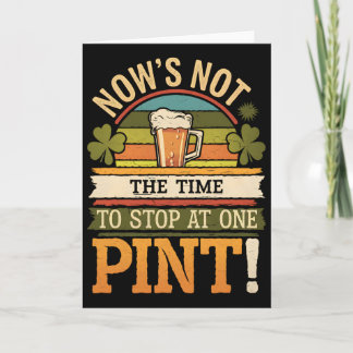 Irish Patty's Green St Paddy Funny Saint Patricks  Card