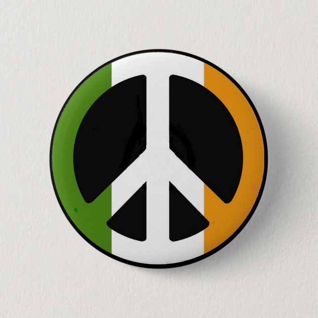 Irish Peace 6 Cm Round Badge (Front)