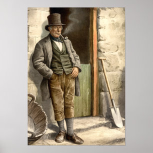 Irish Peasant Farmer Poster