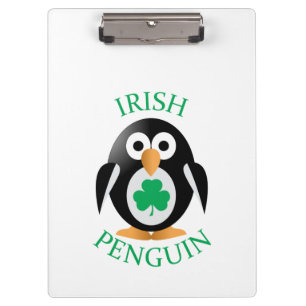 Irish penguin clipboard
