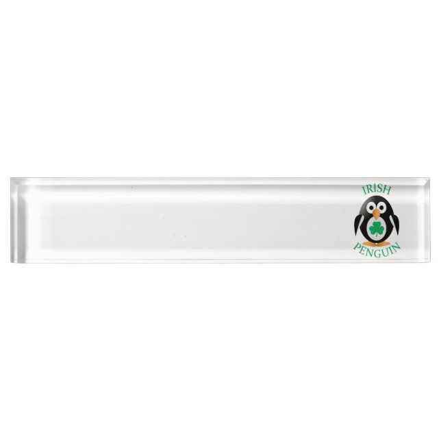 Irish penguin nameplate (Front)