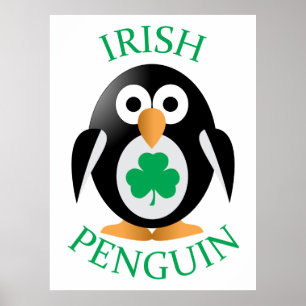 Irish penguin poster