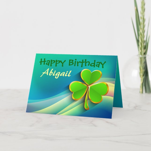 Irish Personalised Birthday Card (Front)