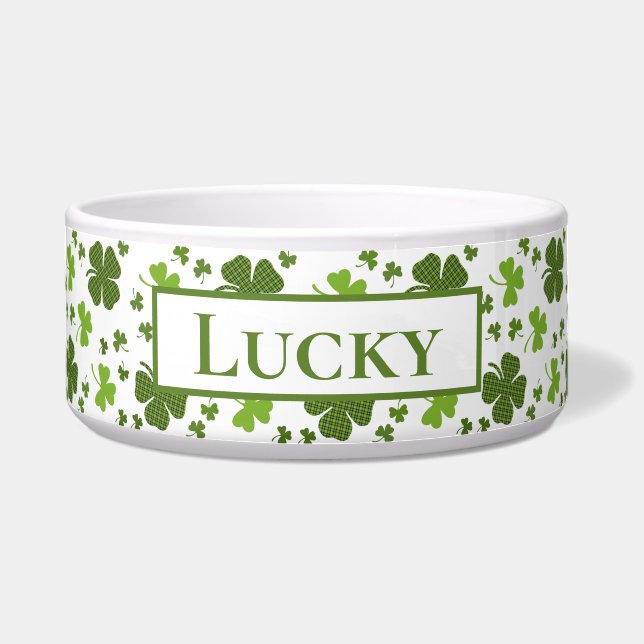 Irish Personalised Large Dog Bowl | Lucky (Front)