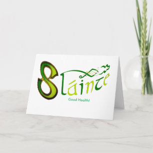 Irish Phrase  Irish Phrase image for Greeting-card Card