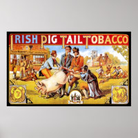 Irish Pig Tail Tobacco Vintage Smoking