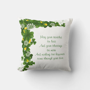 Irish Pillow-May Your Blessings Be More Cushion
