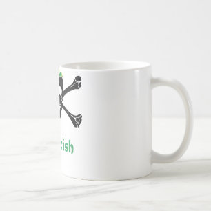 Irish Pirate Skull And Crossbones Coffee Mug