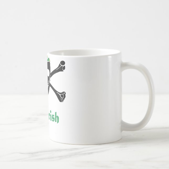 Irish Pirate Skull And Crossbones Coffee Mug (Right)