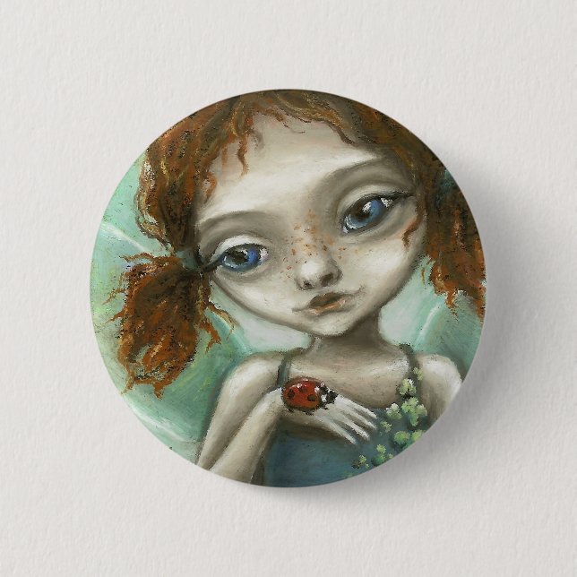 Irish Pixie 6 Cm Round Badge (Front)
