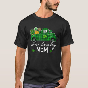 Irish Plaid Truck Shamrocks St Patrick's Day One L T-Shirt