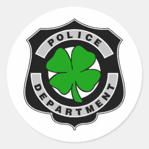 Irish Police Officers Classic Round Sticker