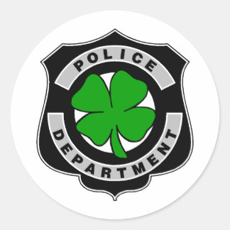 Irish Police Officers Classic Round Sticker