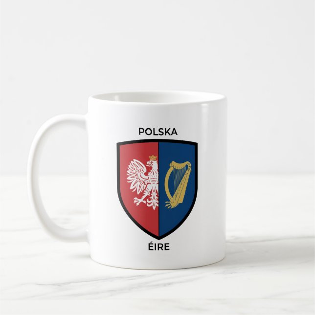 Irish-Polish Heritage Coffee Mug (Left)