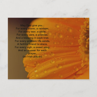 Irish Prayer Postcard