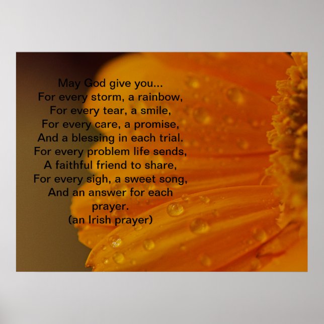 Irish Prayer Print (Front)