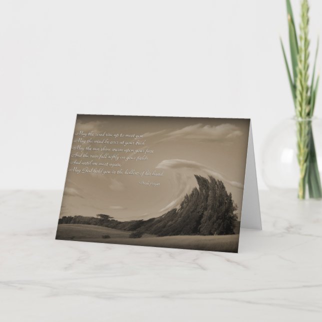 Irish Prayer St Patricks day unique greeting cards (Front)