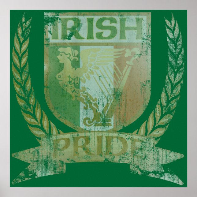 Irish Pride Crest Poster (Front)