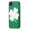 Irish Pride: Green & White Shamrock iPhone Case