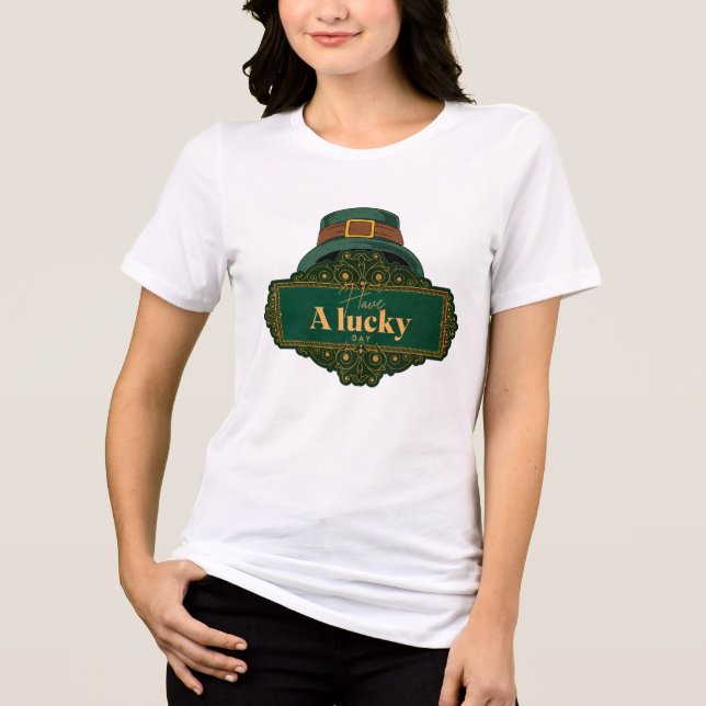 Irish pride st patricia day Tri-Blend shirt (Front)