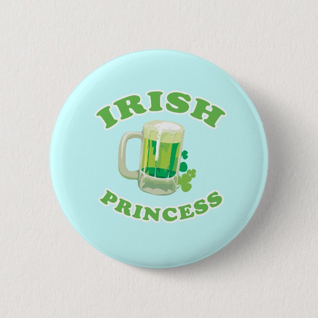 IRISH PRINCESS 6 CM ROUND BADGE (Front)