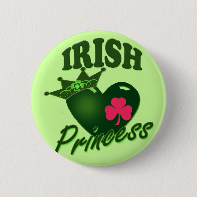 Irish Princess 6 Cm Round Badge (Front)