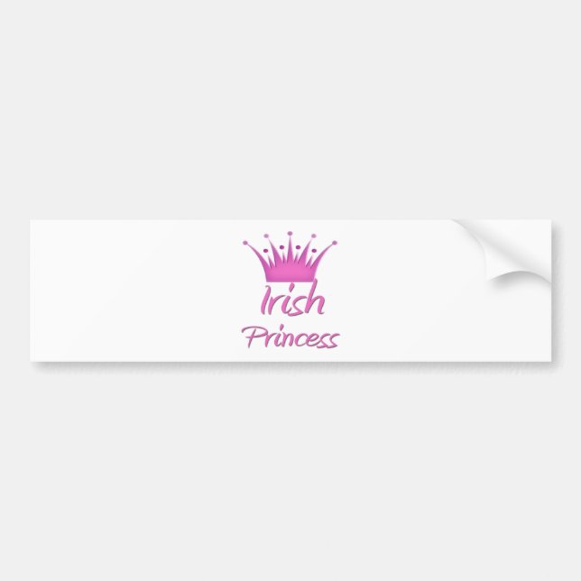Irish Princess Bumper Sticker (Front)