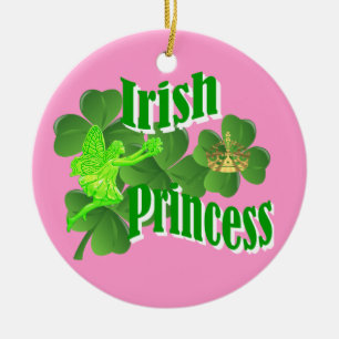 Irish princess ceramic tree decoration