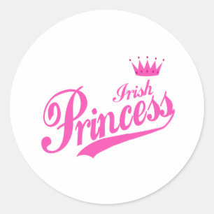 Irish Princess Classic Round Sticker