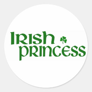 Irish Princess Classic Round Sticker