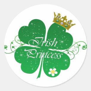 Irish Princess Classic Round Sticker