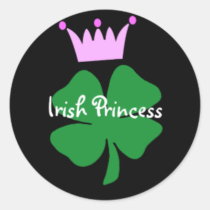 Irish Princess Classic Round Sticker