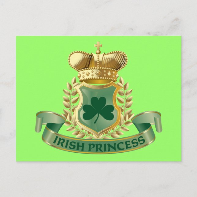 Irish Princess Postcard (Front)