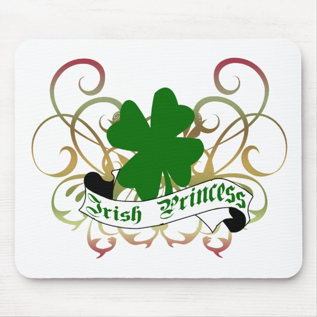 Irish Princess Shamrock Mouse Mat (Front)