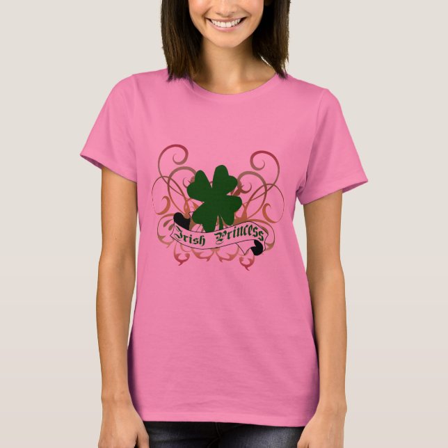 Irish Princess Shamrock T-Shirt (Front)