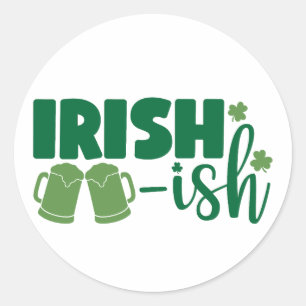 Irish & Proud ☘️ Classic Round Sticker
