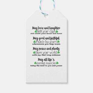 Irish Proverb Blessing Gift Tags