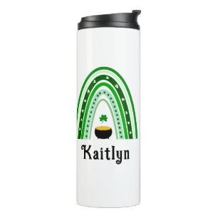 Irish Proverb, Boho Rainbow St. Patrick's Day Thermal Tumbler