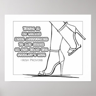 Irish Proverb Colouring Poster