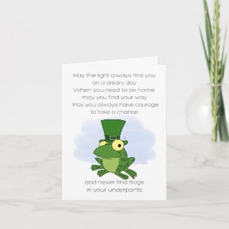 Irish Proverb Frog Card